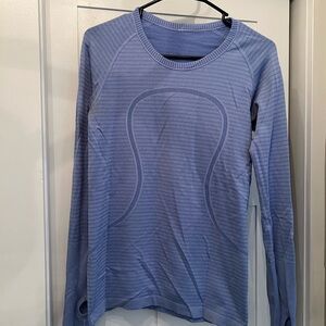 Lululemon Blue Long Sleeve Swiftly Tech tee